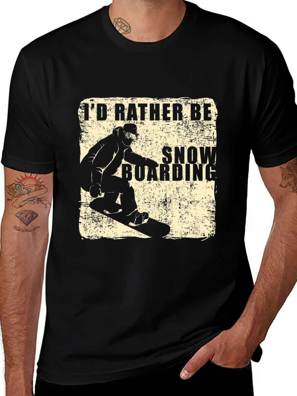 Id Rather Be Snowboarding T-Shirt