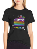 Proud AF Pride Rainbow Shoe T-Shirt