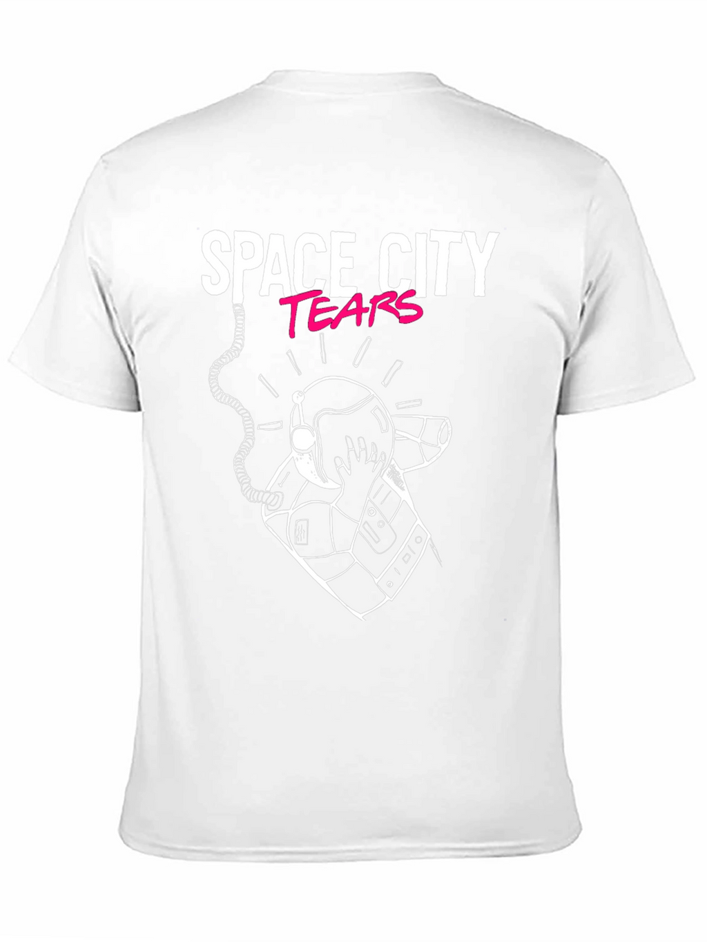 Space City Tears Graphic Black T-Shirt