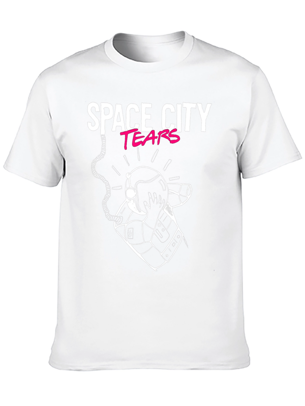 Space City Tears Graphic Black T-Shirt