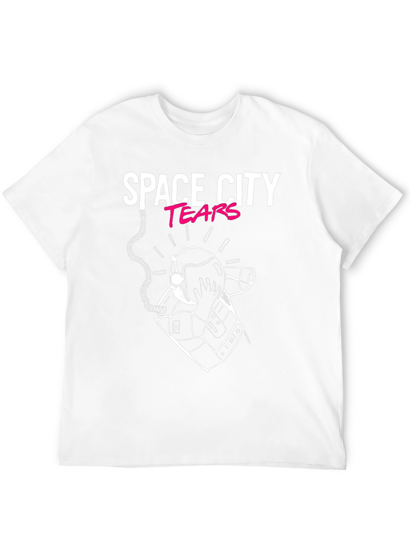 Space City Tears Graphic Black T-Shirt