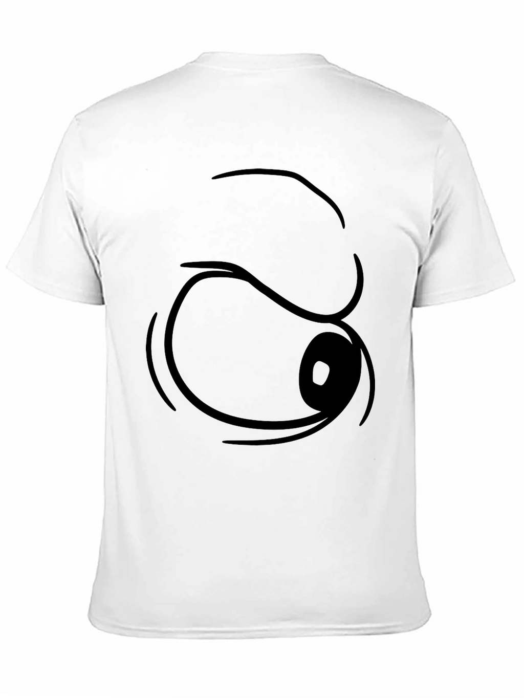 Funny Cartoon Eye T-Shirt - Black Graphic Tee