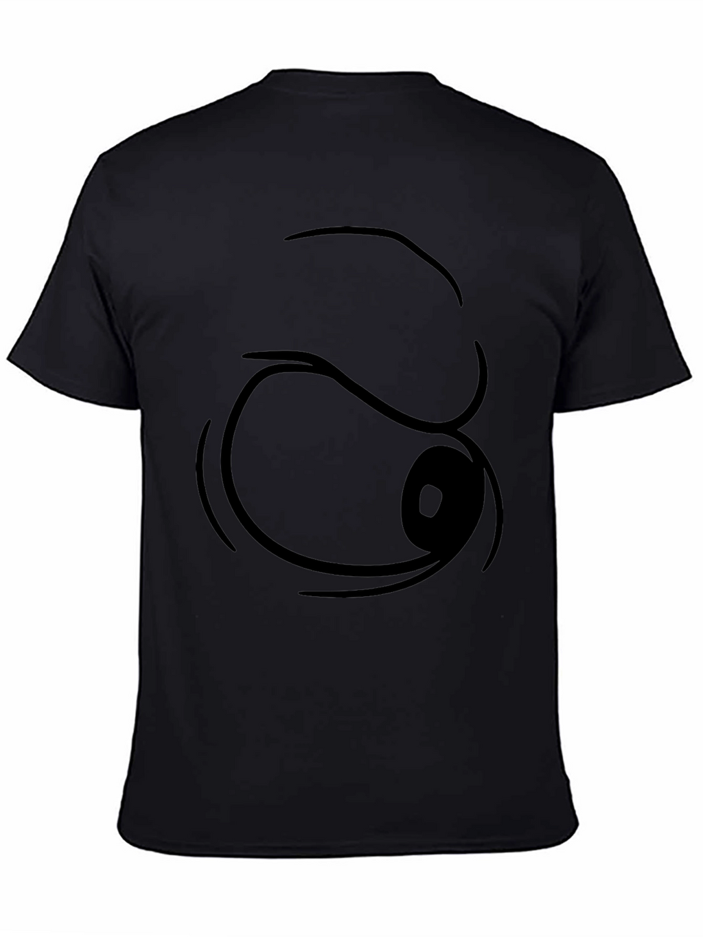 Funny Cartoon Eye T-Shirt - Black Graphic Tee