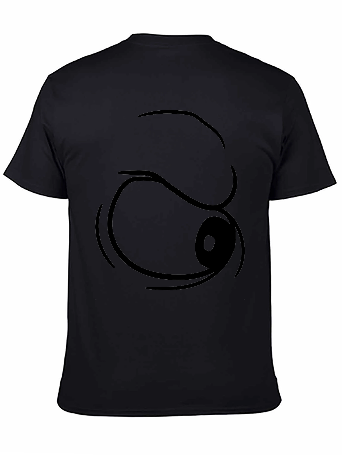 Funny Cartoon Eye T-Shirt - Black Graphic Tee