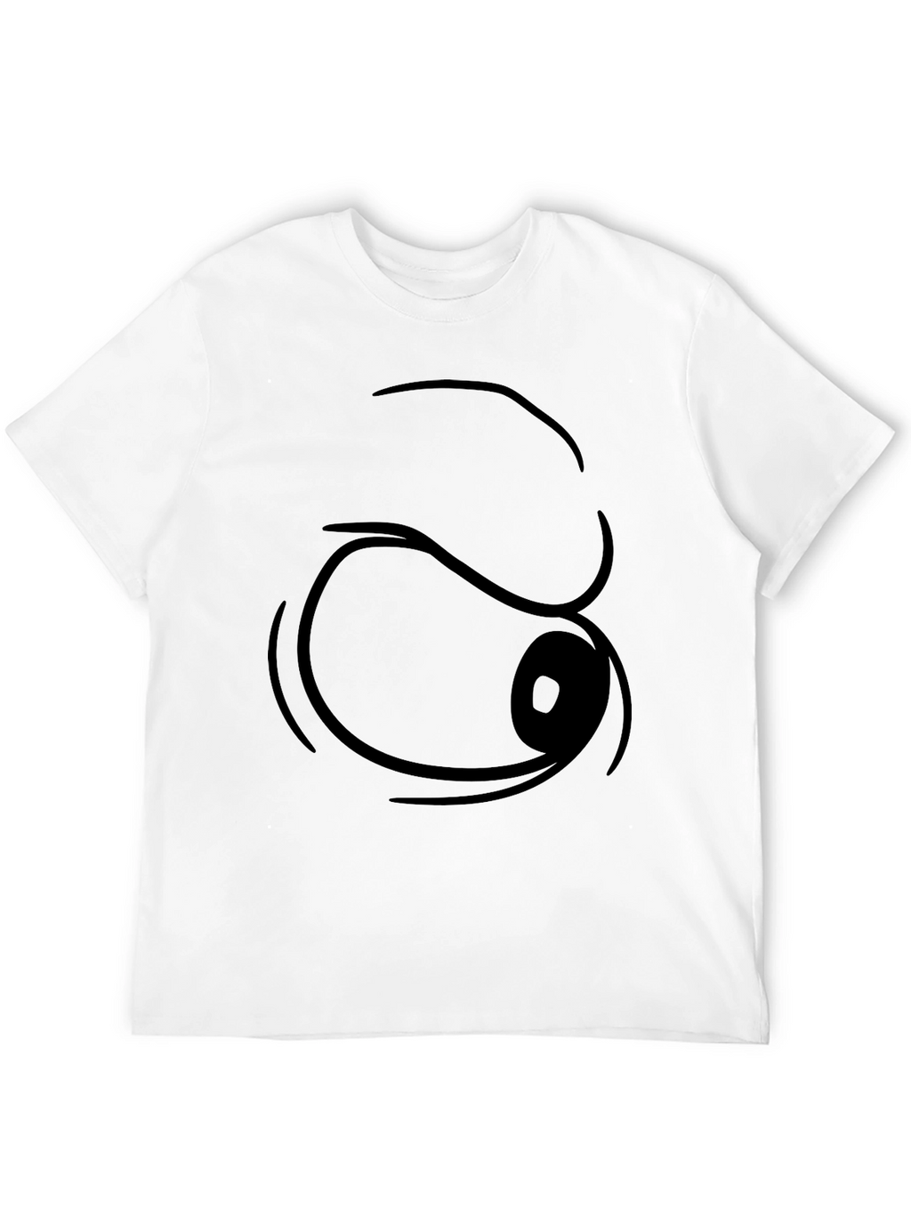 Funny Cartoon Eye T-Shirt - Black Graphic Tee