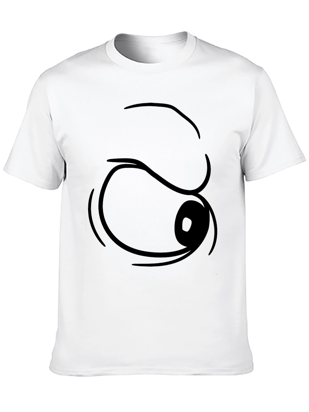 Funny Cartoon Eye T-Shirt - Black Graphic Tee