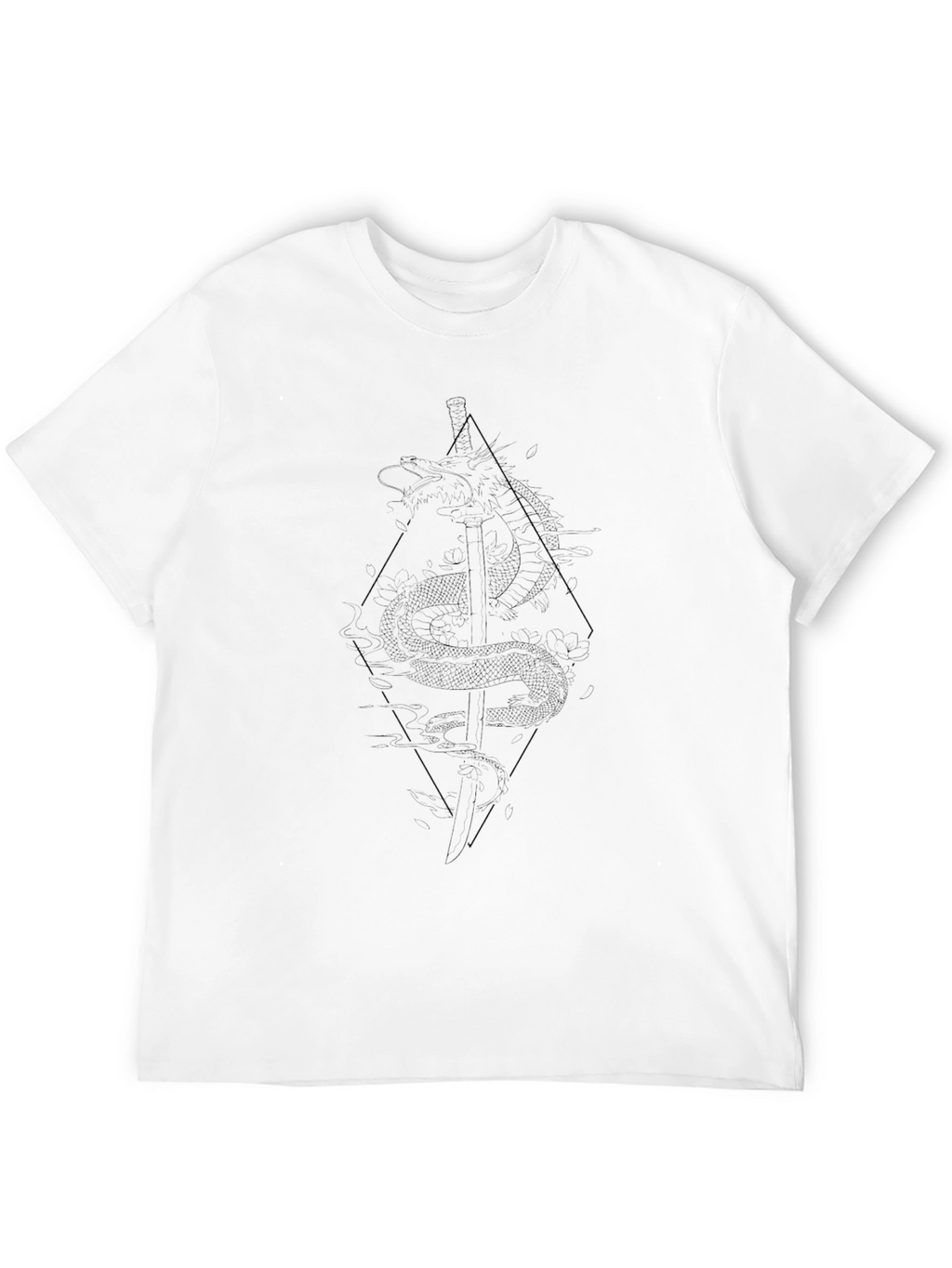 Dragon Sword Graphic Black Tee