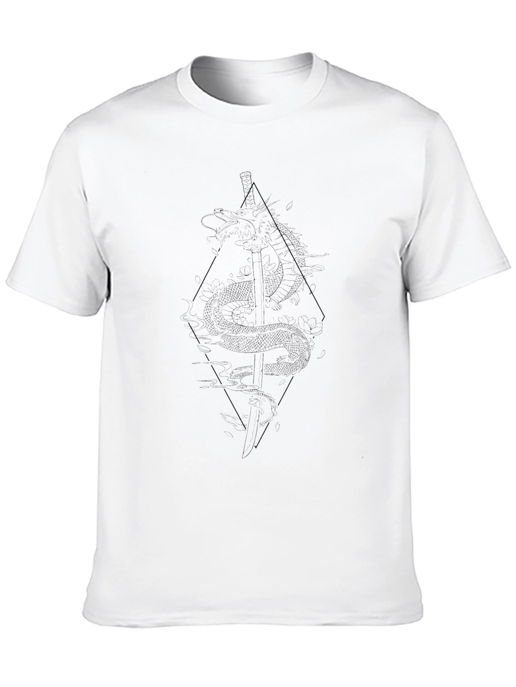Dragon Sword Graphic Black Tee