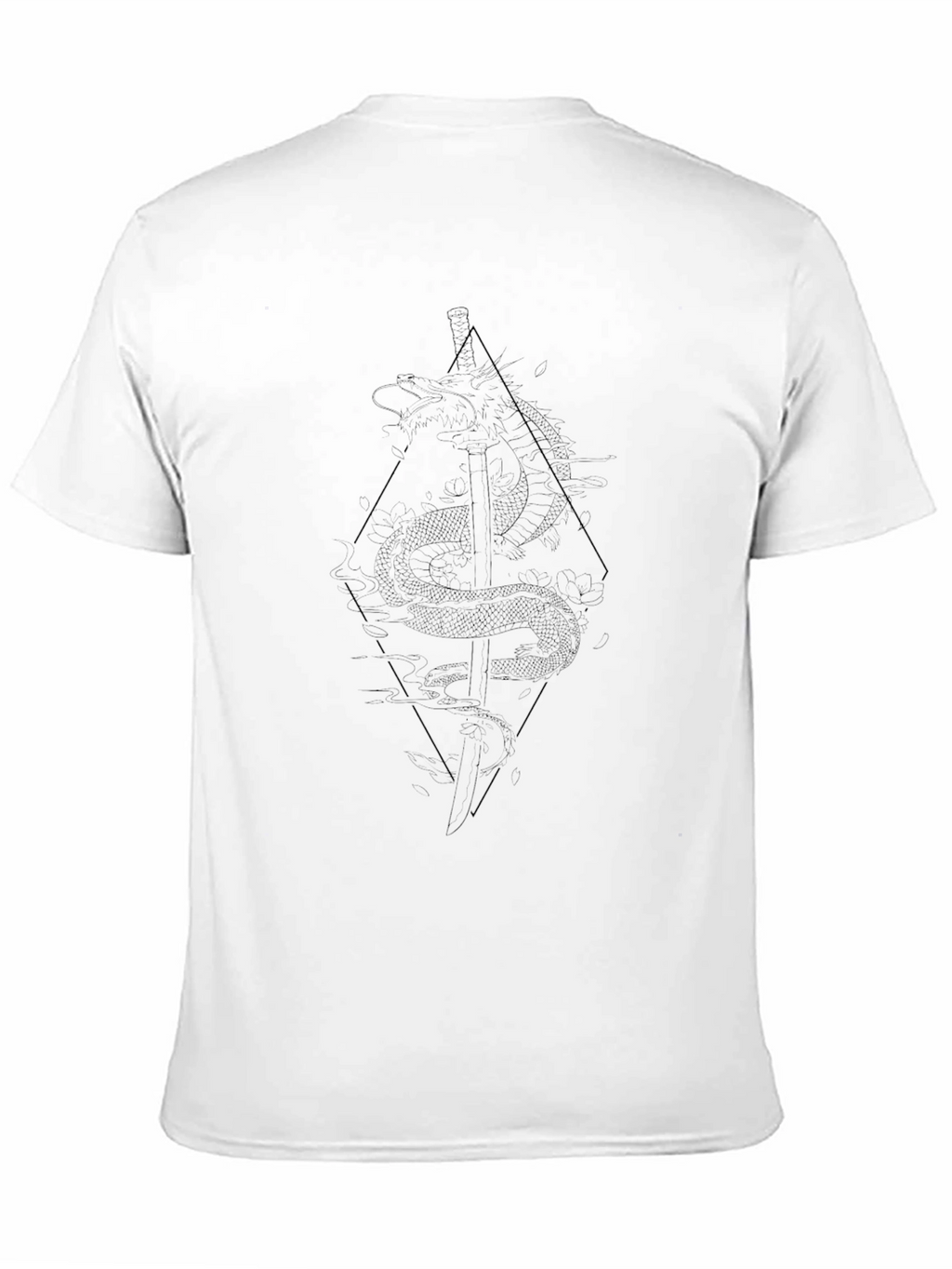 Dragon Sword Graphic Black Tee