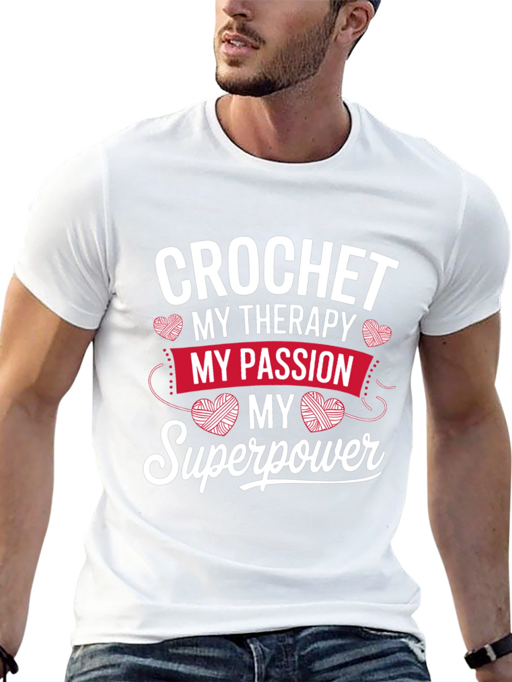 Crochet My Therapy T-Shirt - Passion & Superpower