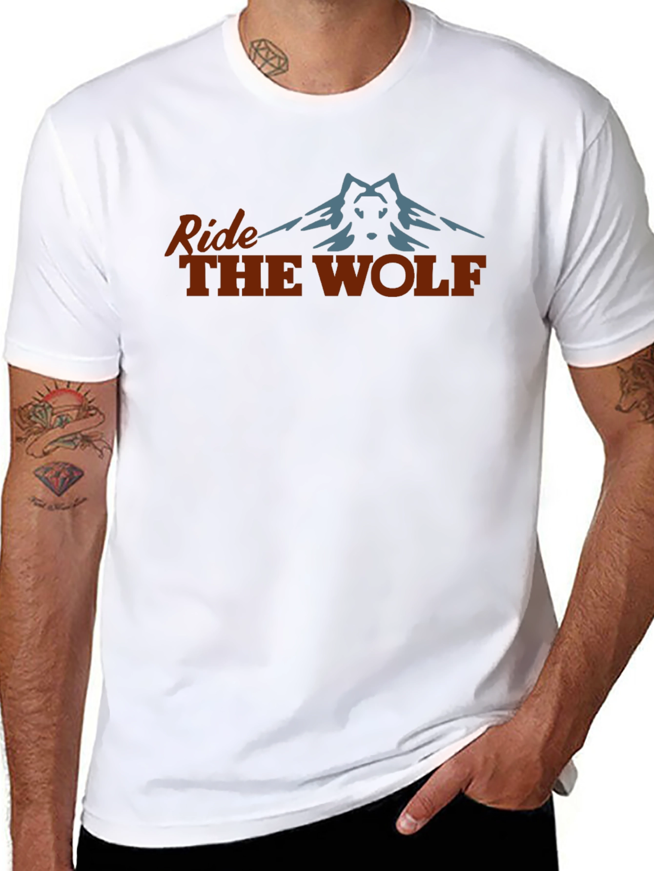 Ride The Wolf Graphic T-Shirt - Adventure Tee