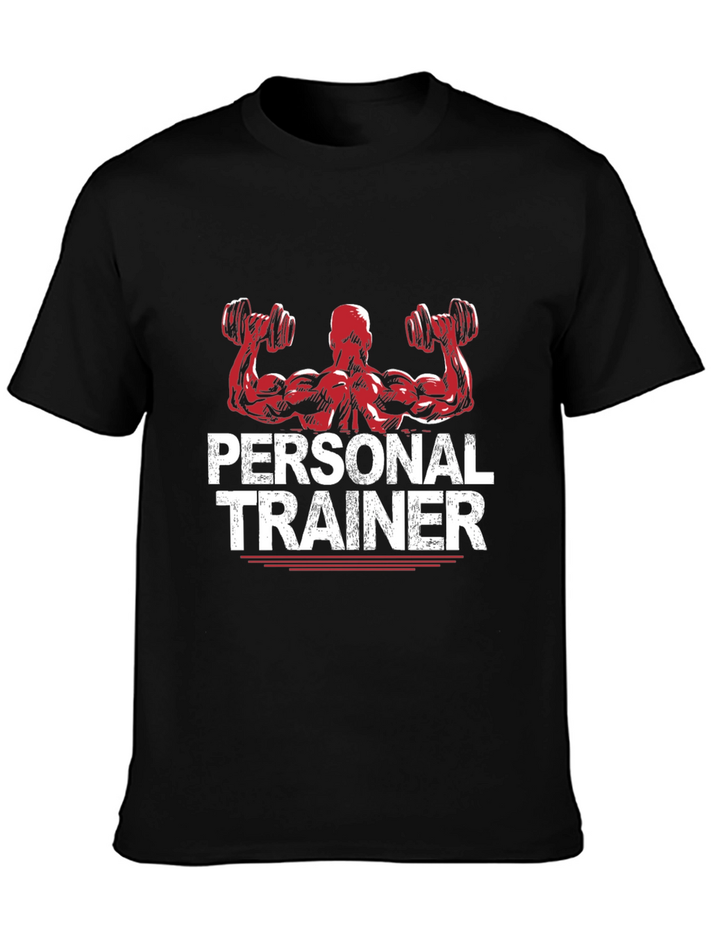 Personal Trainer Graphic T-Shirt - Black Gym Apparel
