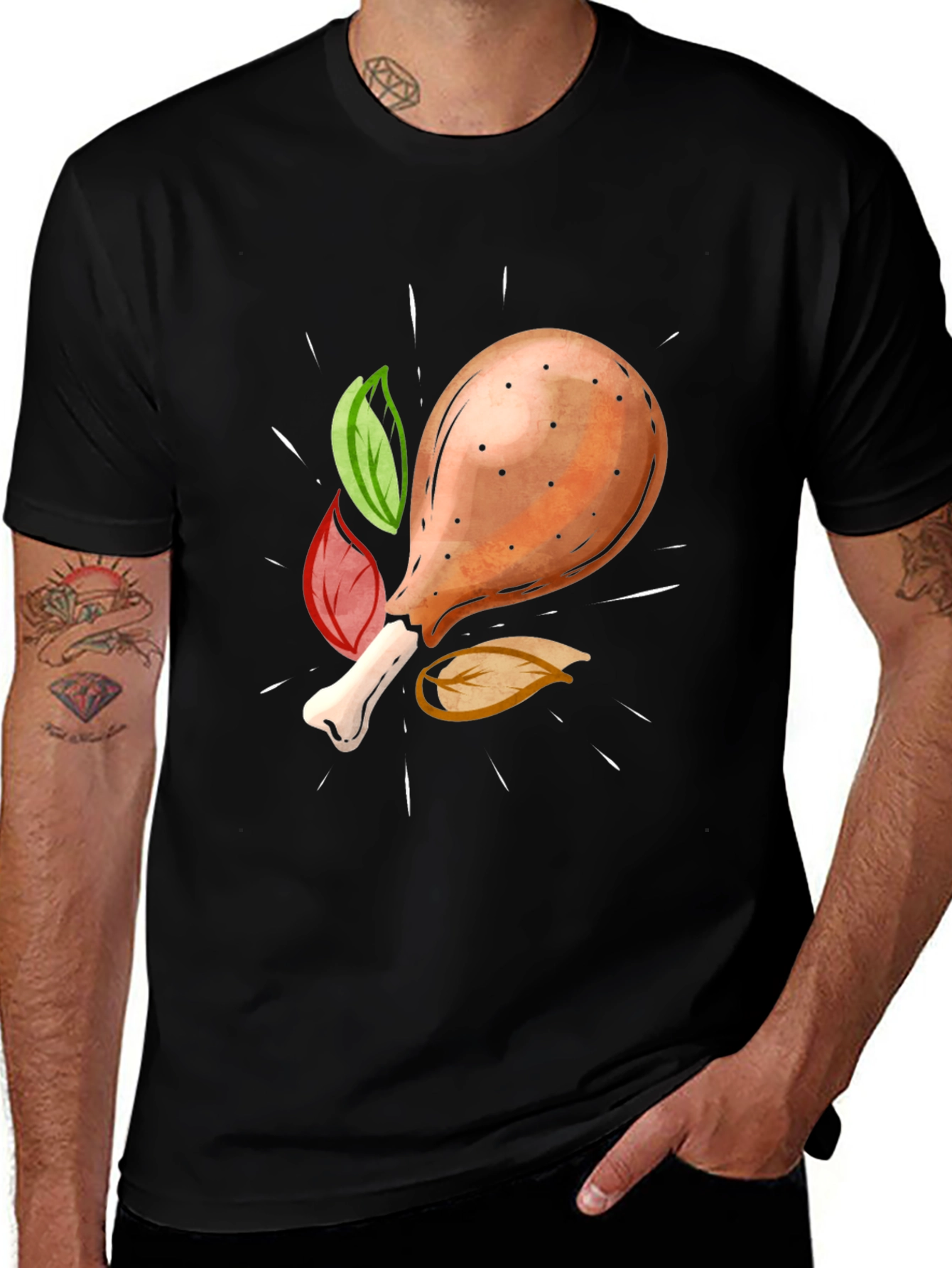 Novelty Fried Chicken Leg T-Shirt