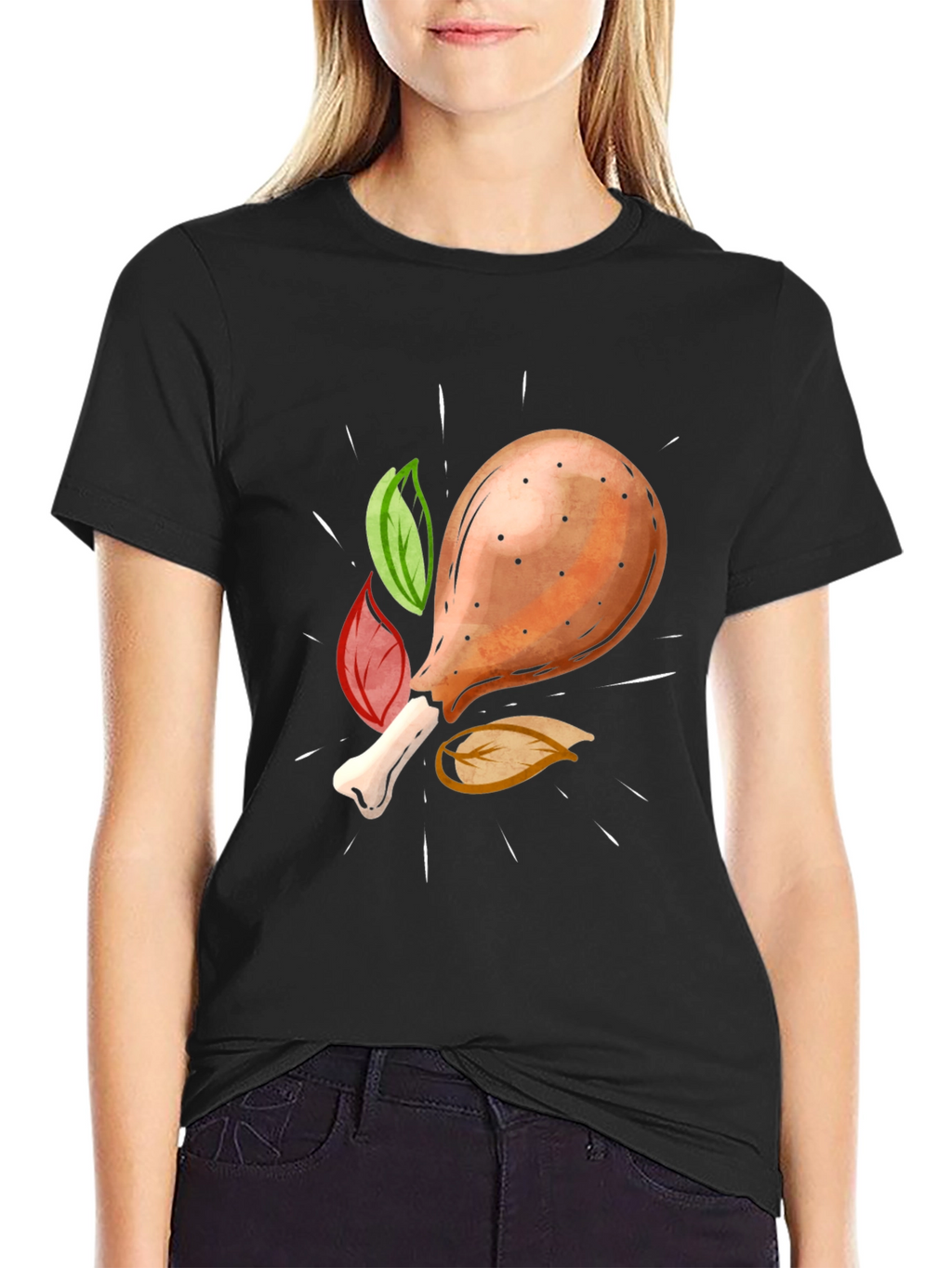 Novelty Fried Chicken Leg T-Shirt