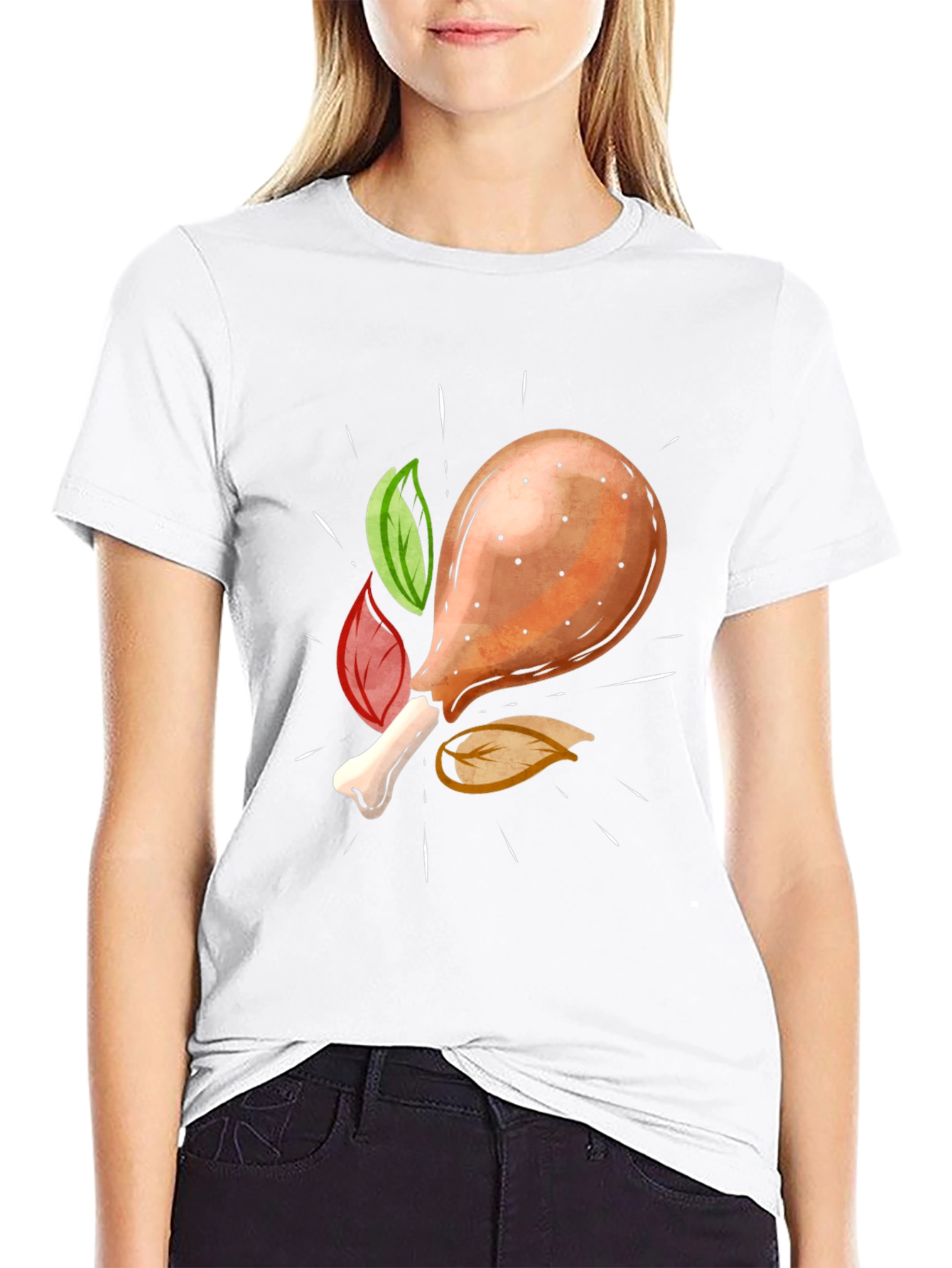Novelty Fried Chicken Leg T-Shirt