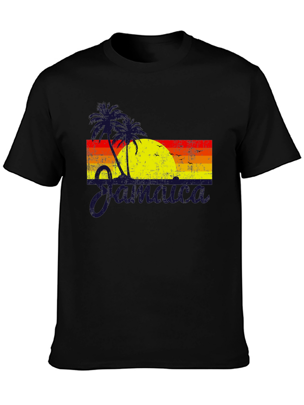 Jamaica Sunset Graphic T-Shirt - Tropical Island Vibes