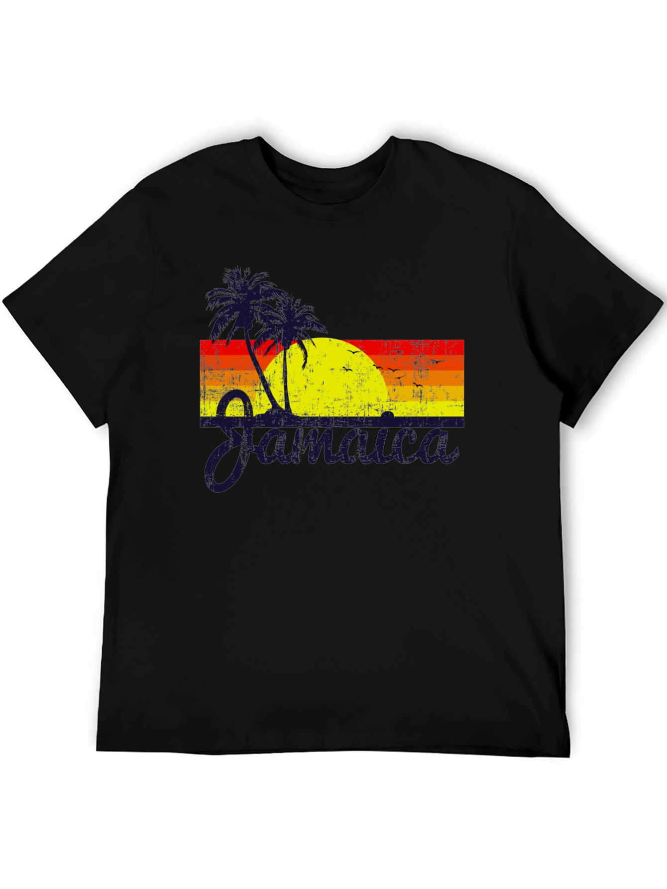Jamaica Sunset Graphic T-Shirt - Tropical Island Vibes