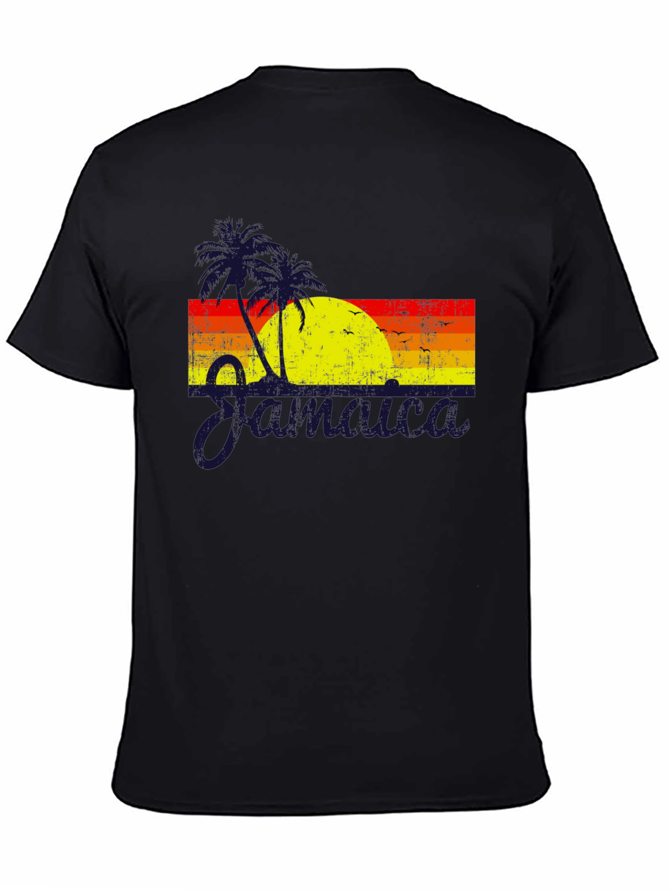 Jamaica Sunset Graphic T-Shirt - Tropical Island Vibes