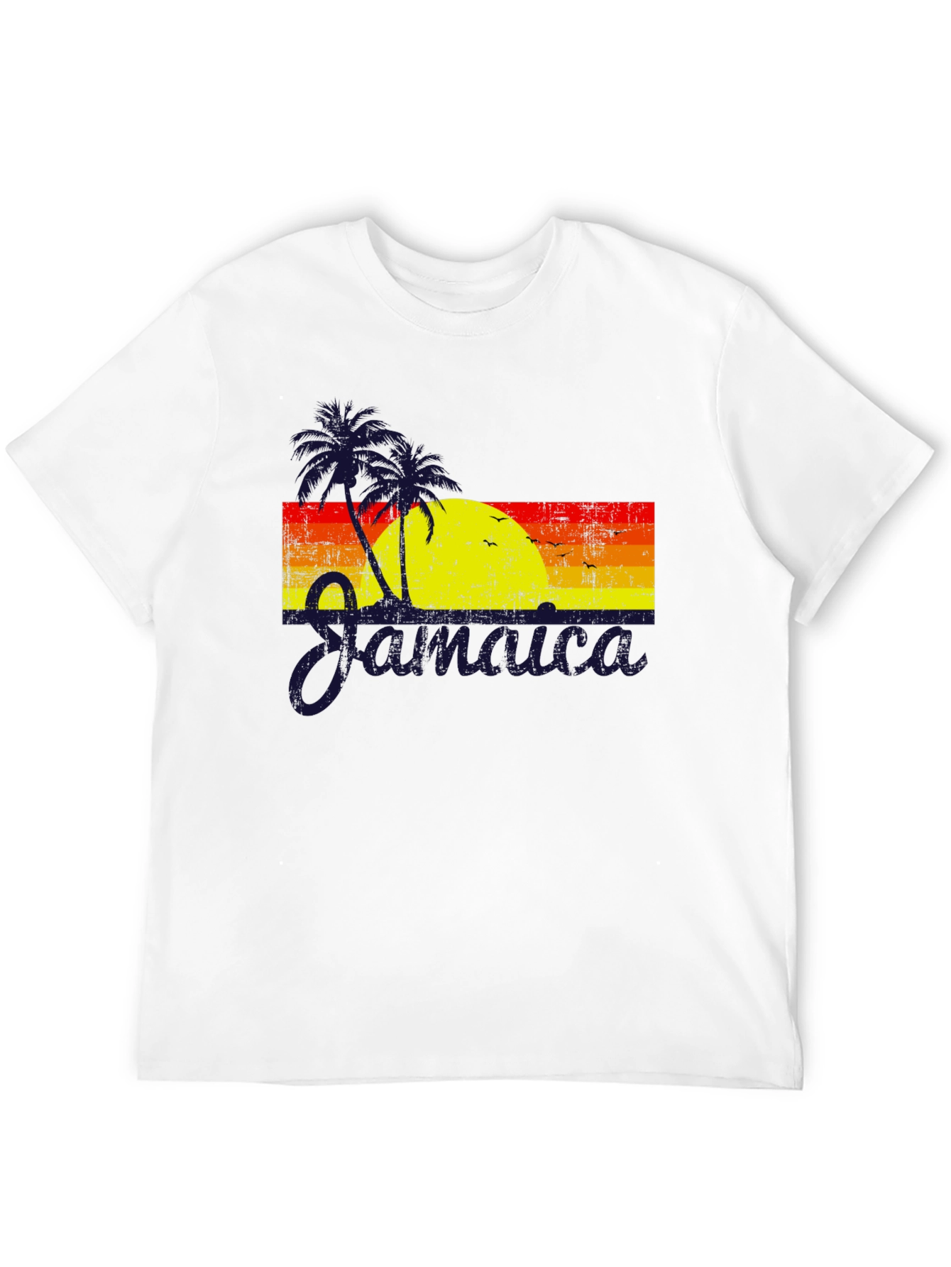 Jamaica Sunset Graphic T-Shirt - Tropical Island Vibes