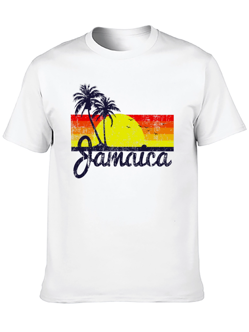 Jamaica Sunset Graphic T-Shirt - Tropical Island Vibes