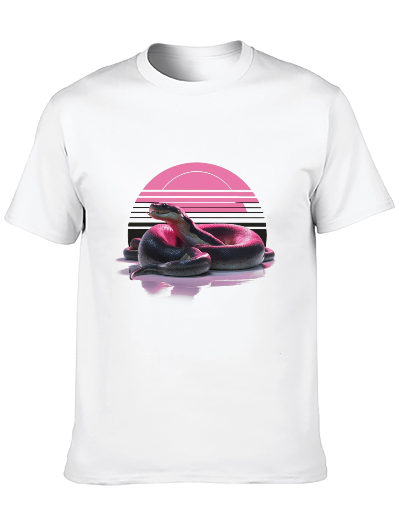 Retro Snake T-Shirt - Black