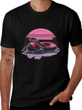 Retro Snake T-Shirt - Black
