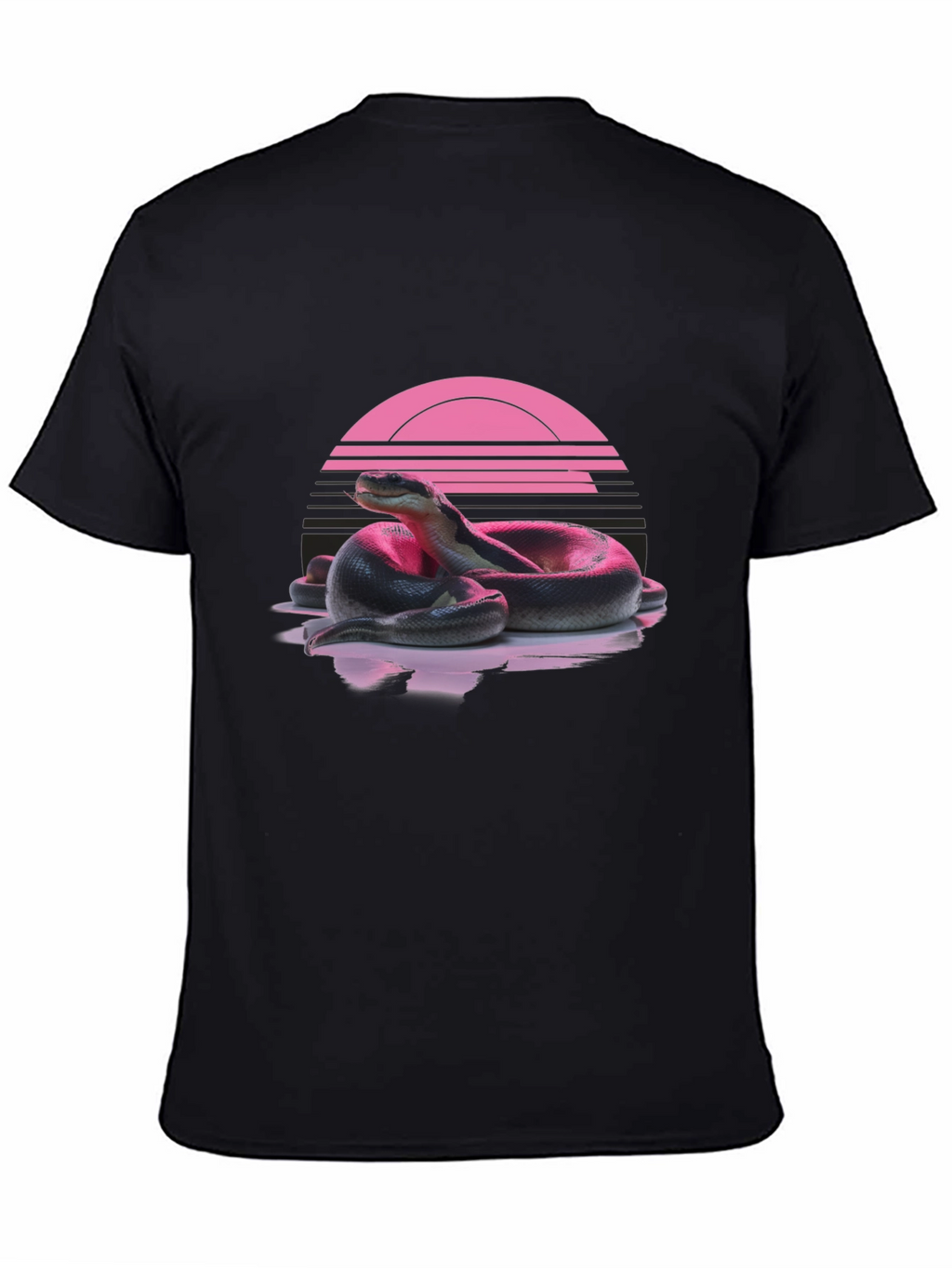 Retro Snake T-Shirt - Black