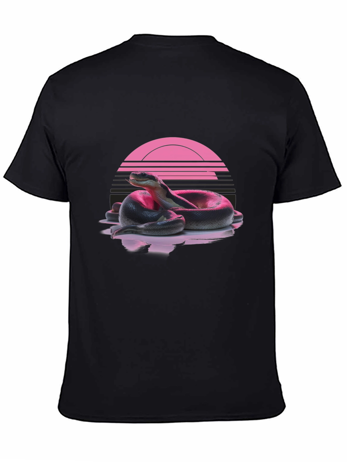 Retro Snake T-Shirt - Black