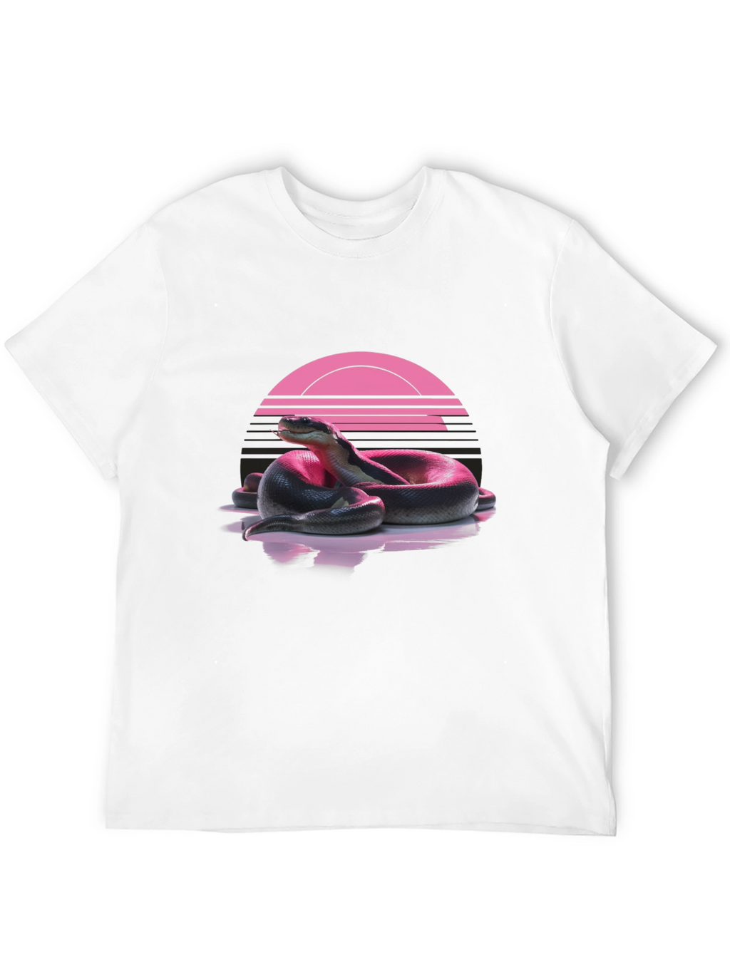 Retro Snake T-Shirt - Black