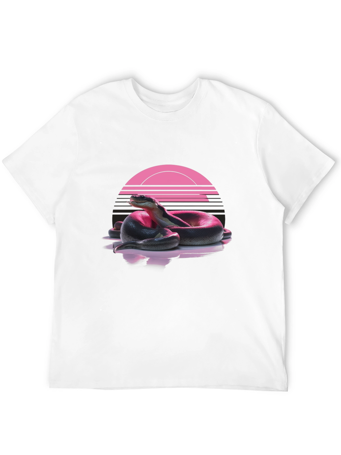 Retro Snake T-Shirt - Black
