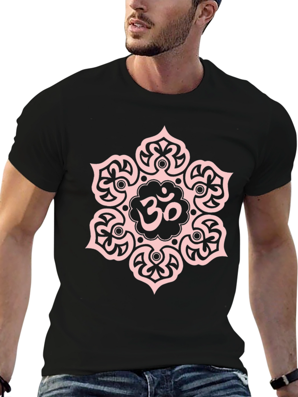 Om Mandala Graphic T-Shirt - Casual Style