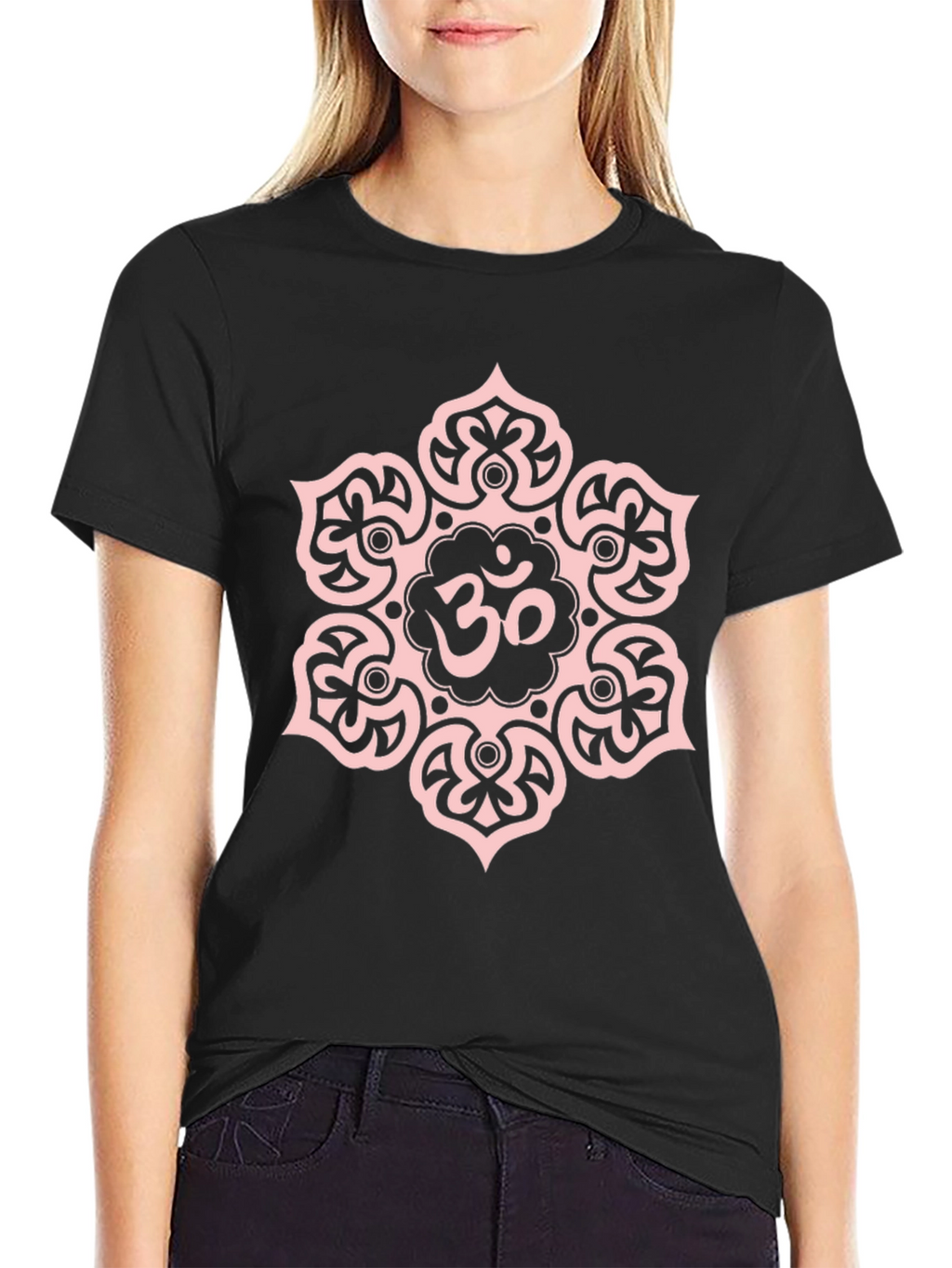 Om Mandala Graphic T-Shirt - Casual Style