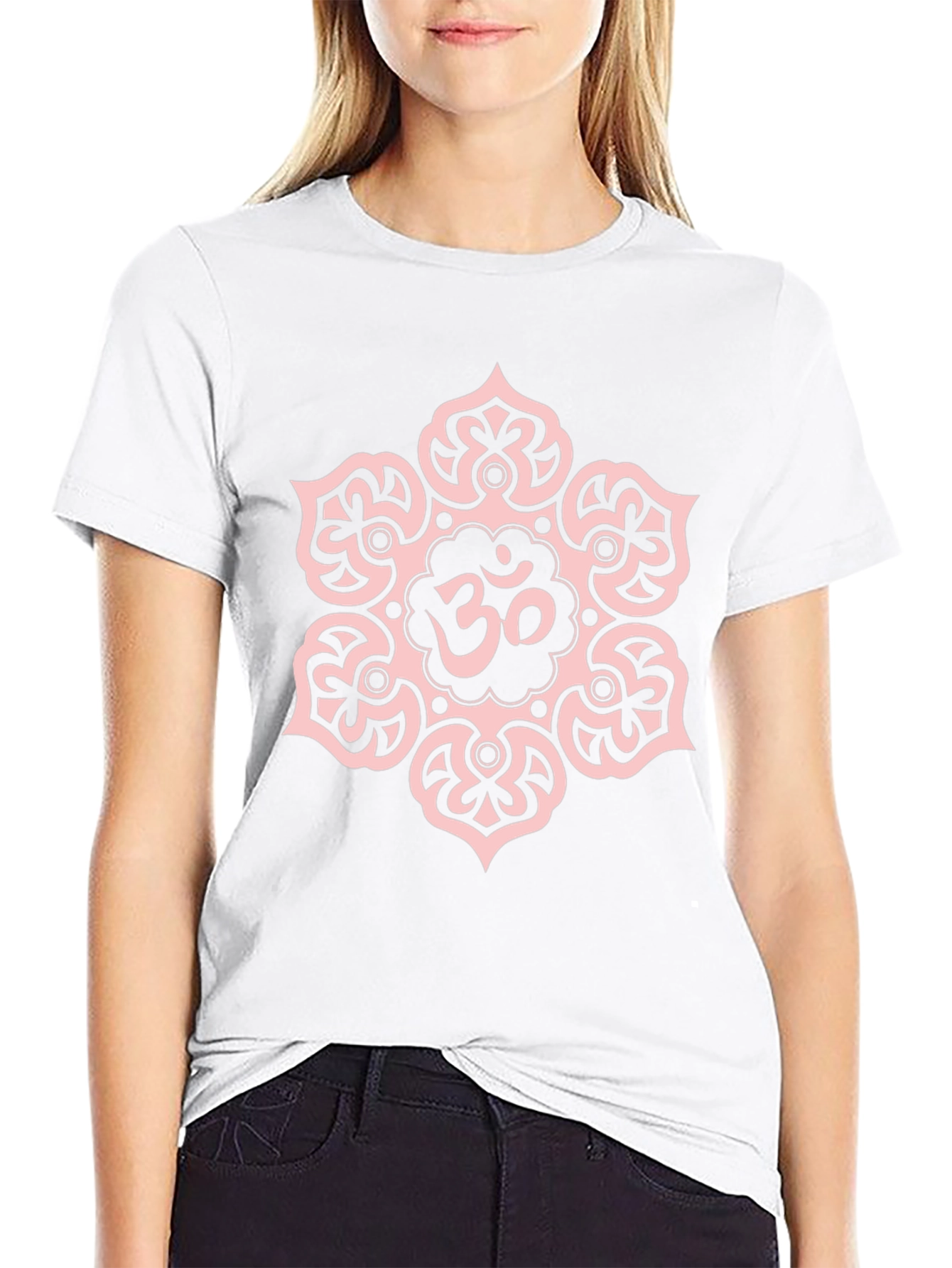 Om Mandala Graphic T-Shirt - Casual Style