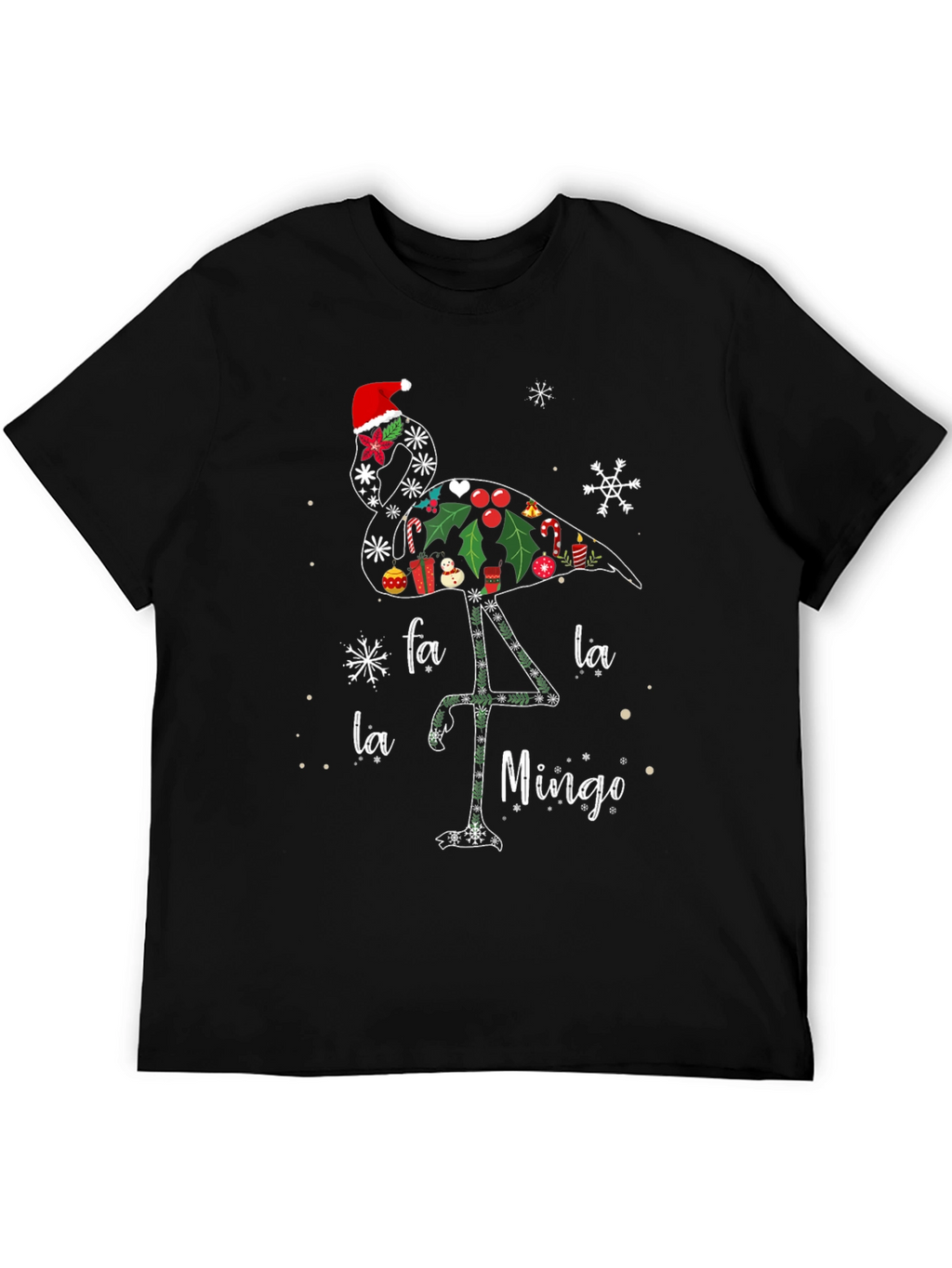 Christmas Flamingo T-Shirt - Fa La La Mingo Tee