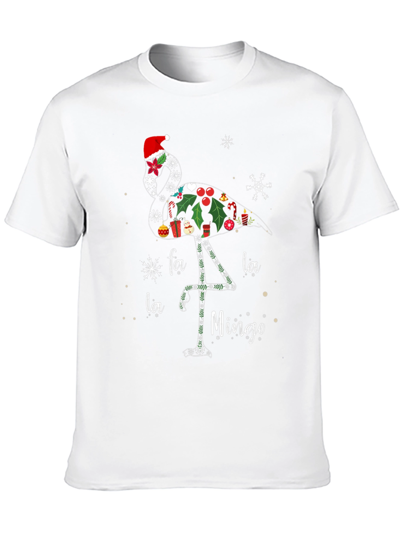 Christmas Flamingo T-Shirt - Fa La La Mingo Tee
