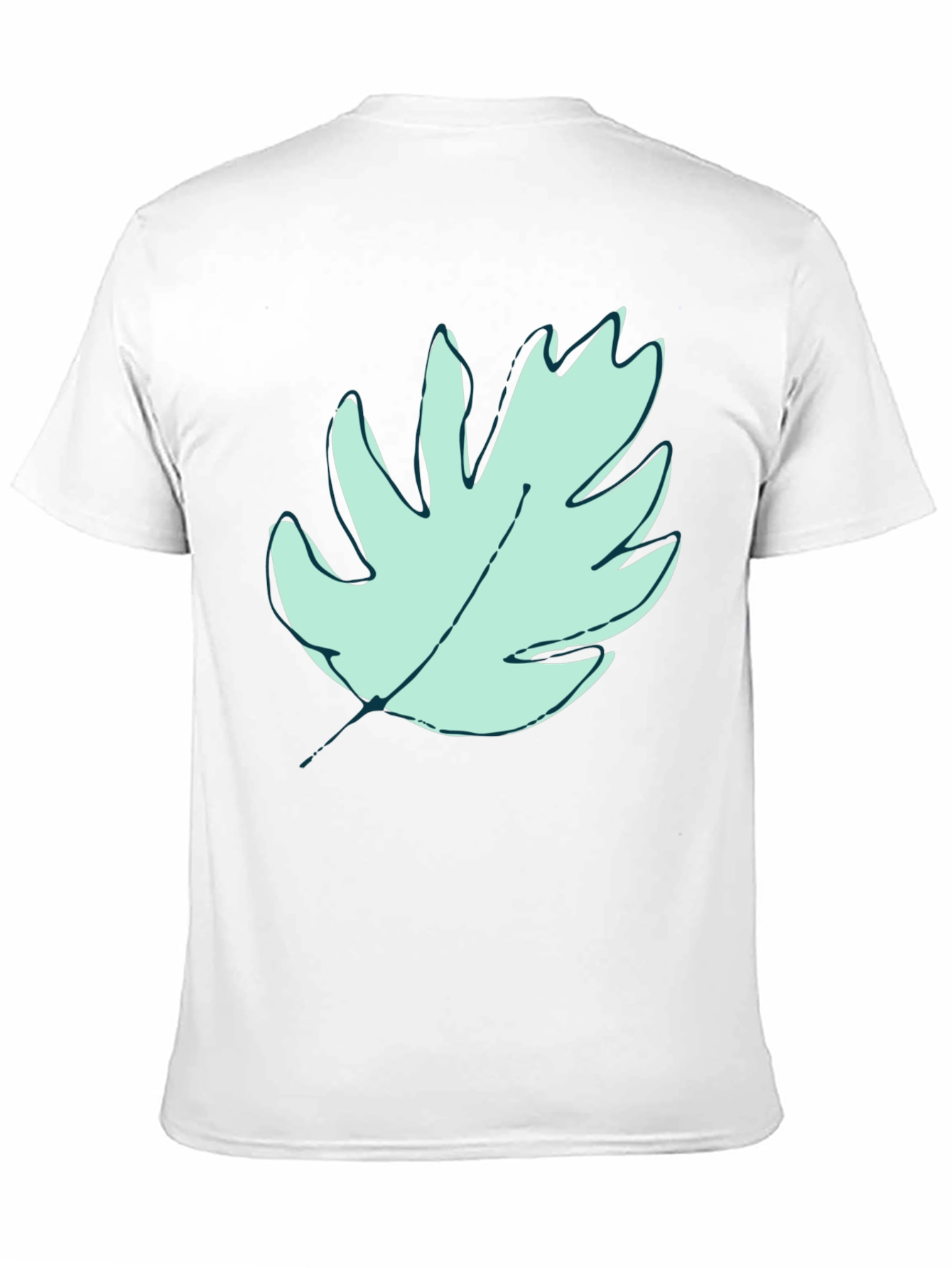 Leaf Graphic Black T-Shirt - Stylish Casual Wear