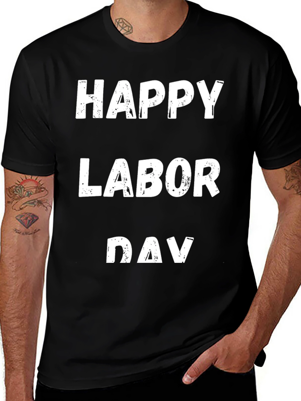 Happy Labor Day T-Shirt Black