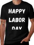 Happy Labor Day T-Shirt Black
