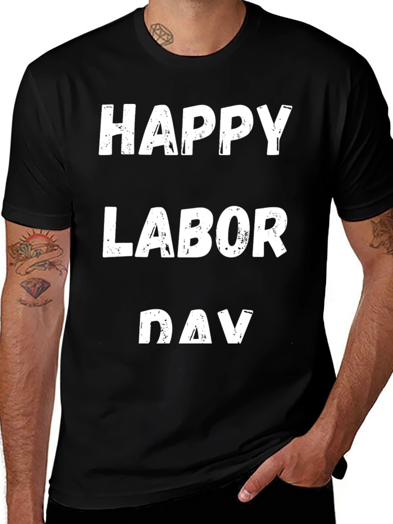 Happy Labor Day T-Shirt Black