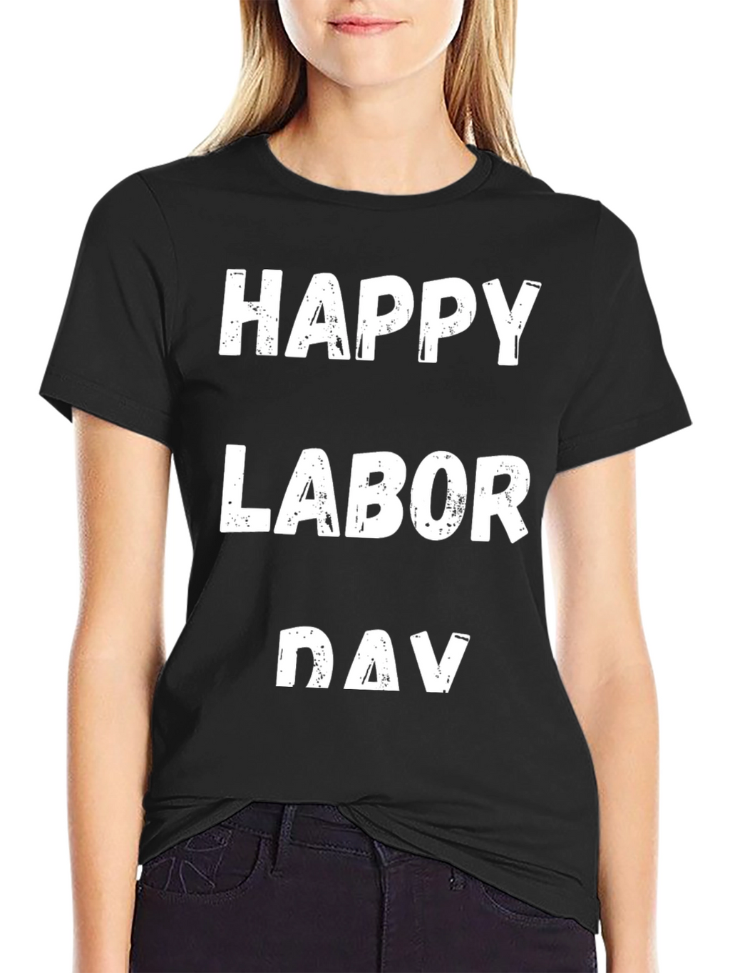 Happy Labor Day T-Shirt Black