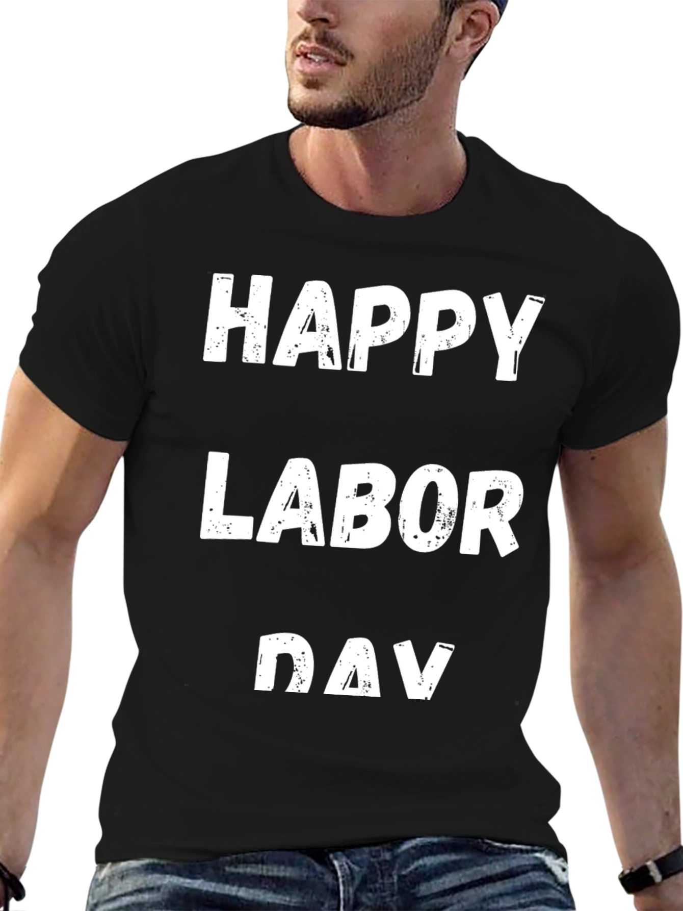 Happy Labor Day T-Shirt Black