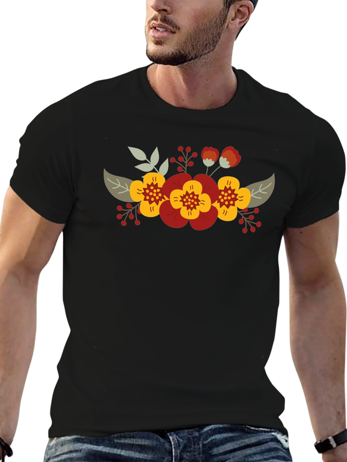 Floral T-Shirt - Stylish Graphic Tee