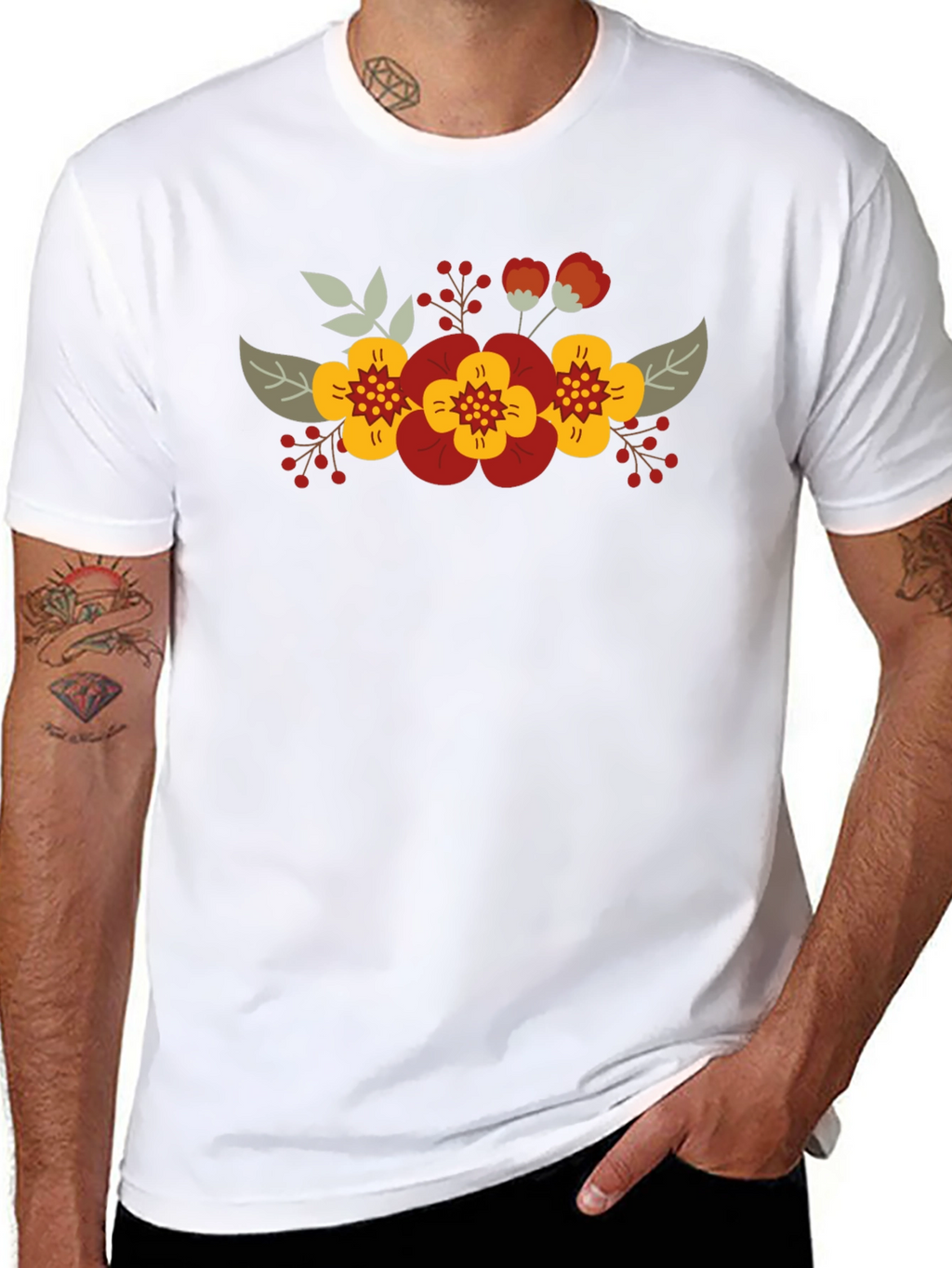 Floral T-Shirt - Stylish Graphic Tee