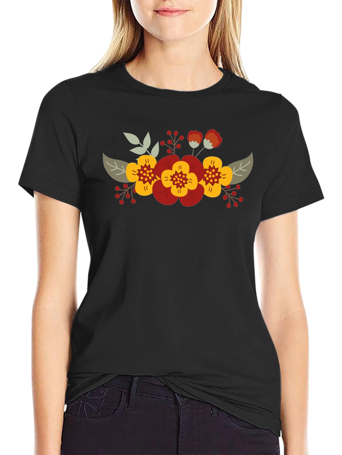 Floral T-Shirt - Stylish Graphic Tee