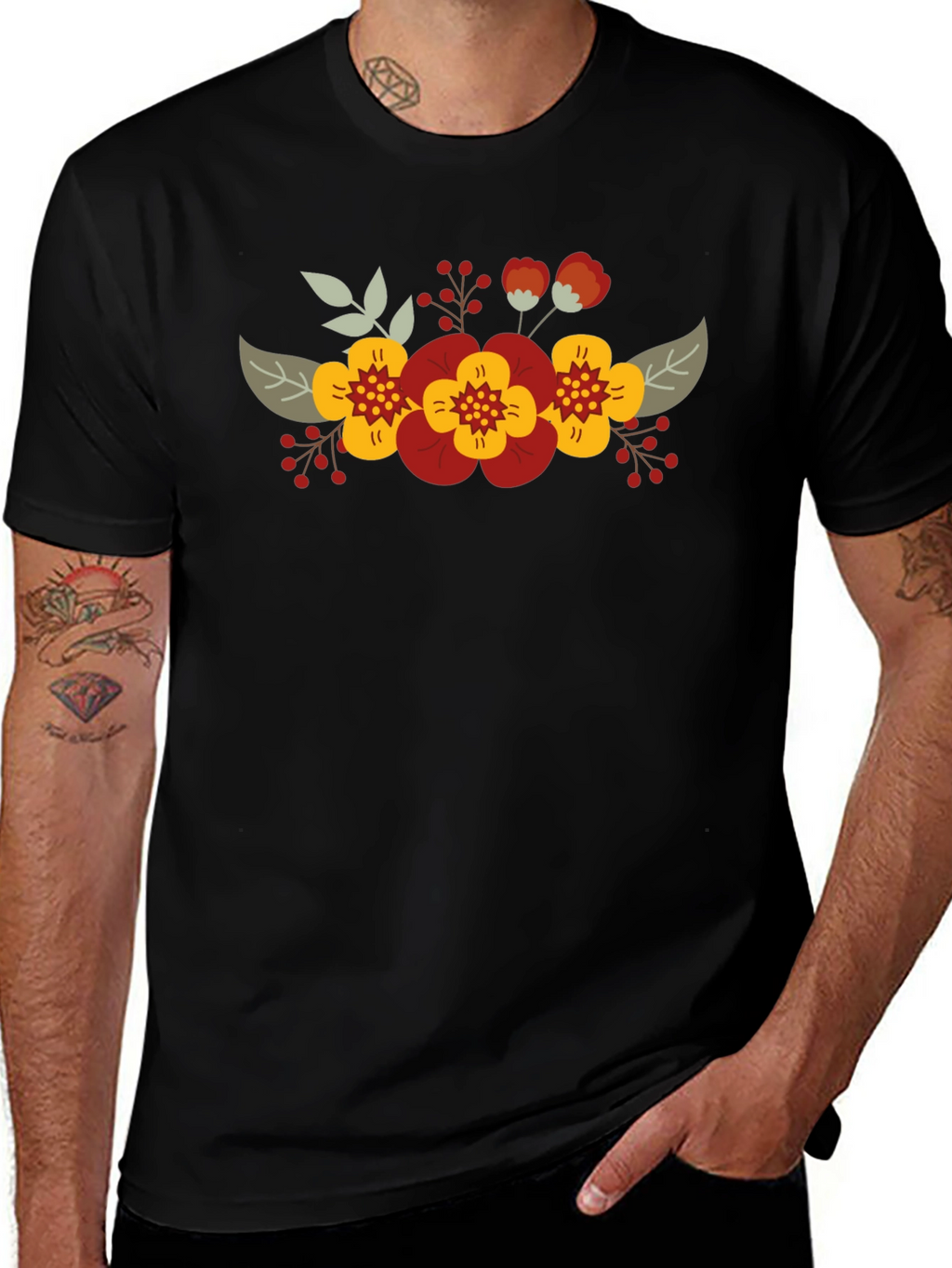 Floral T-Shirt - Stylish Graphic Tee
