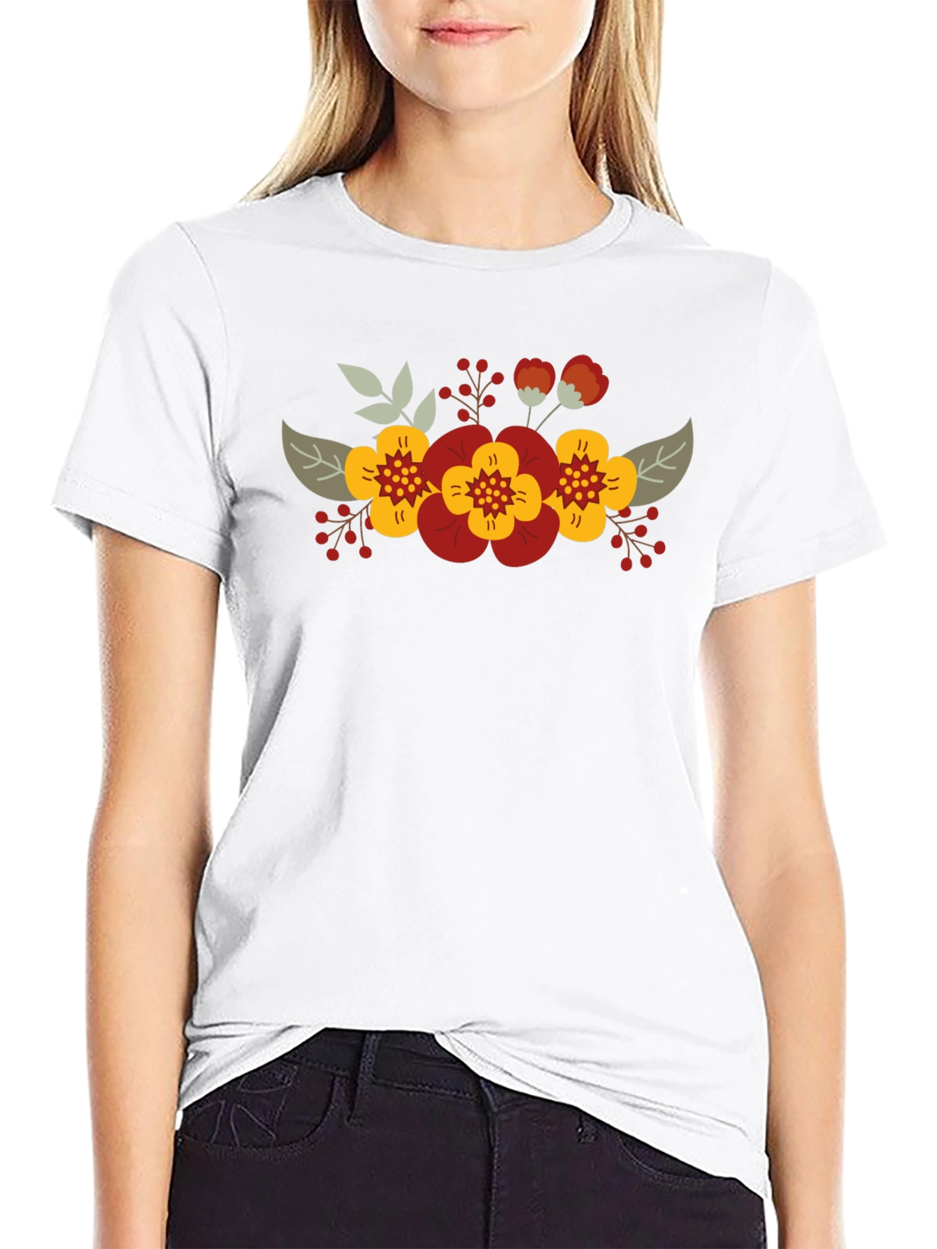 Floral T-Shirt - Stylish Graphic Tee