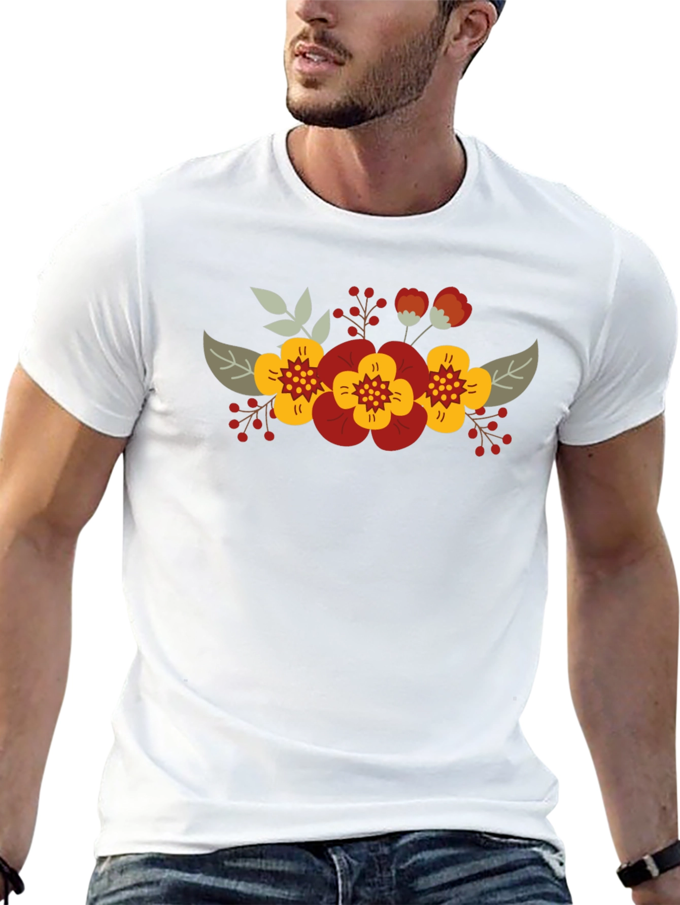 Floral T-Shirt - Stylish Graphic Tee