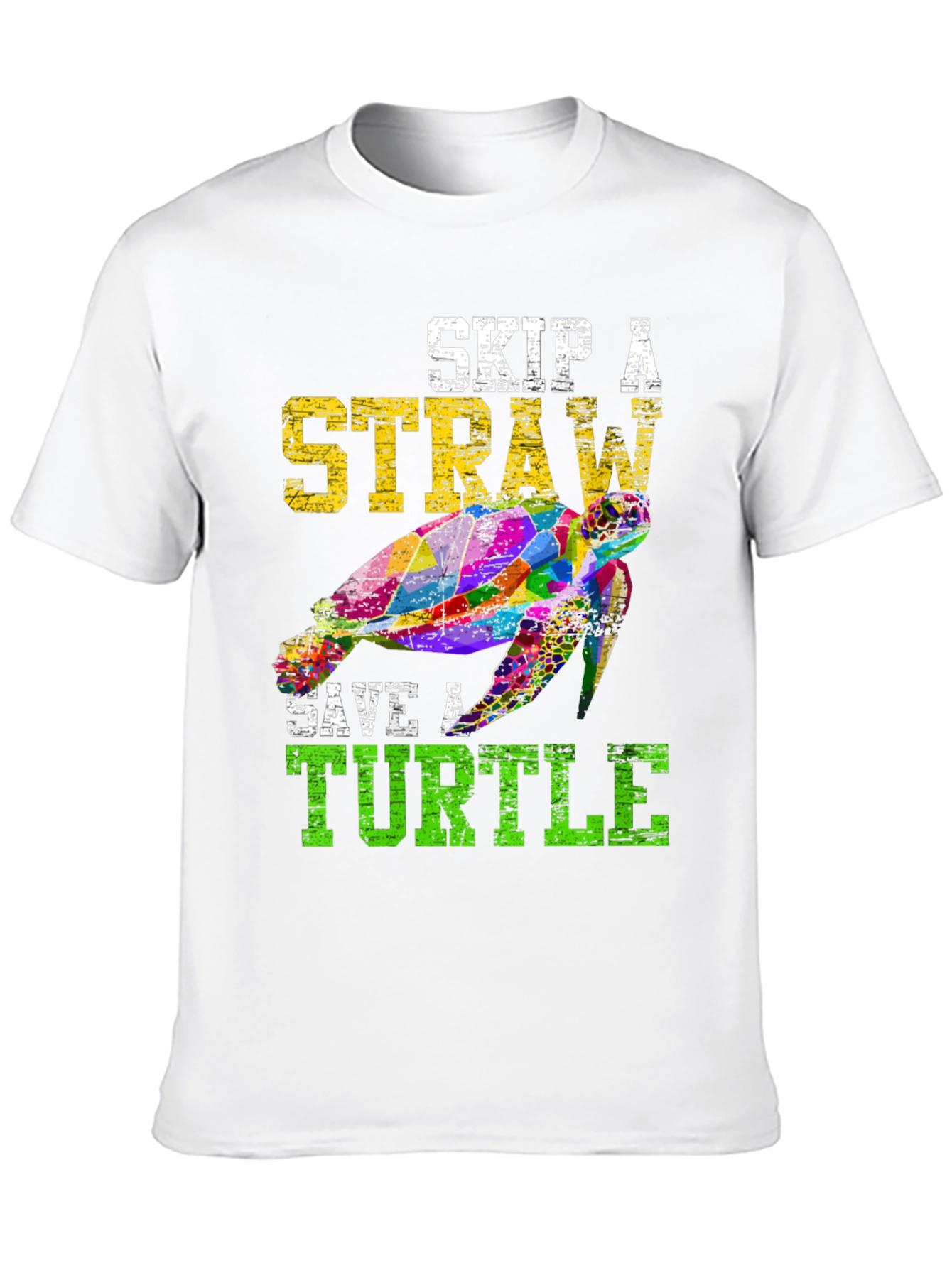 Skip a Straw Save a Turtle Graphic Tee