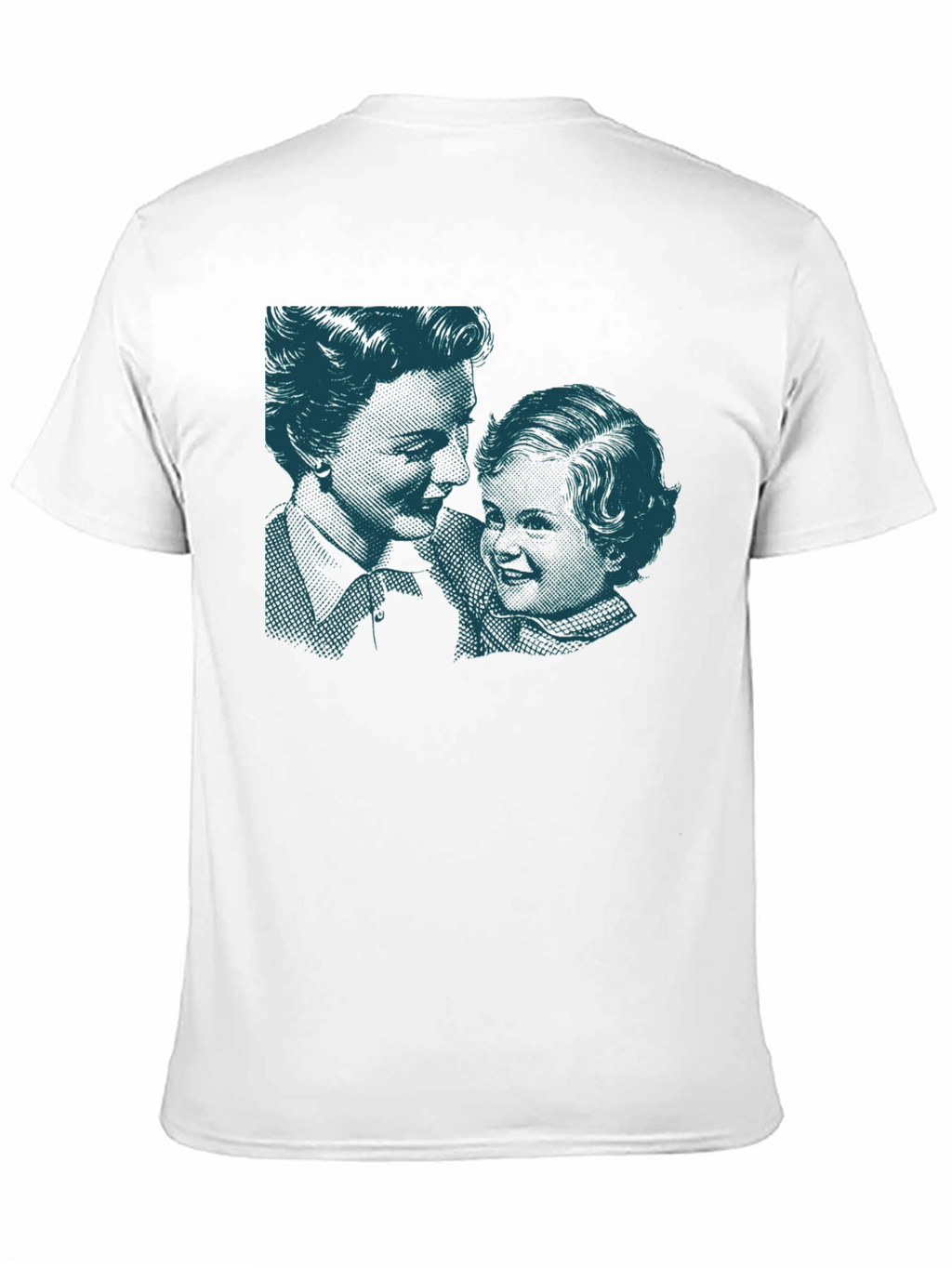 Retro Print Black Cotton T-Shirt