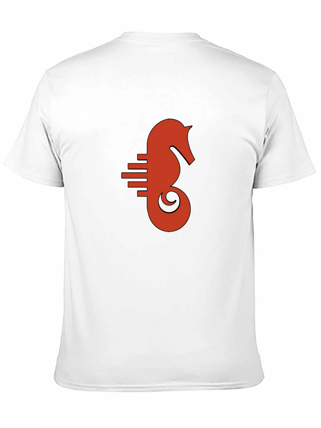 Seahorse Graphic Tee - Black Cotton Comfort